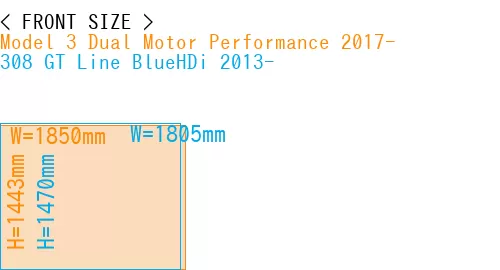 #Model 3 Dual Motor Performance 2017- + 308 GT Line BlueHDi 2013-